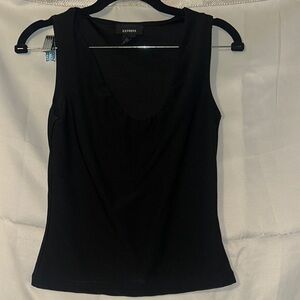 Express Women's Black Sleeveless Top Express y2k womens babydoll xs